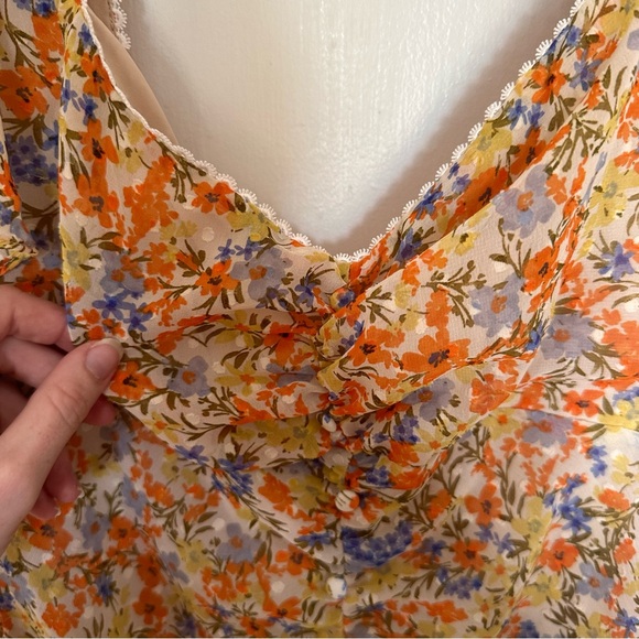 ASTR the label so smitten mini dress in tangerine - Picture 8 of 8